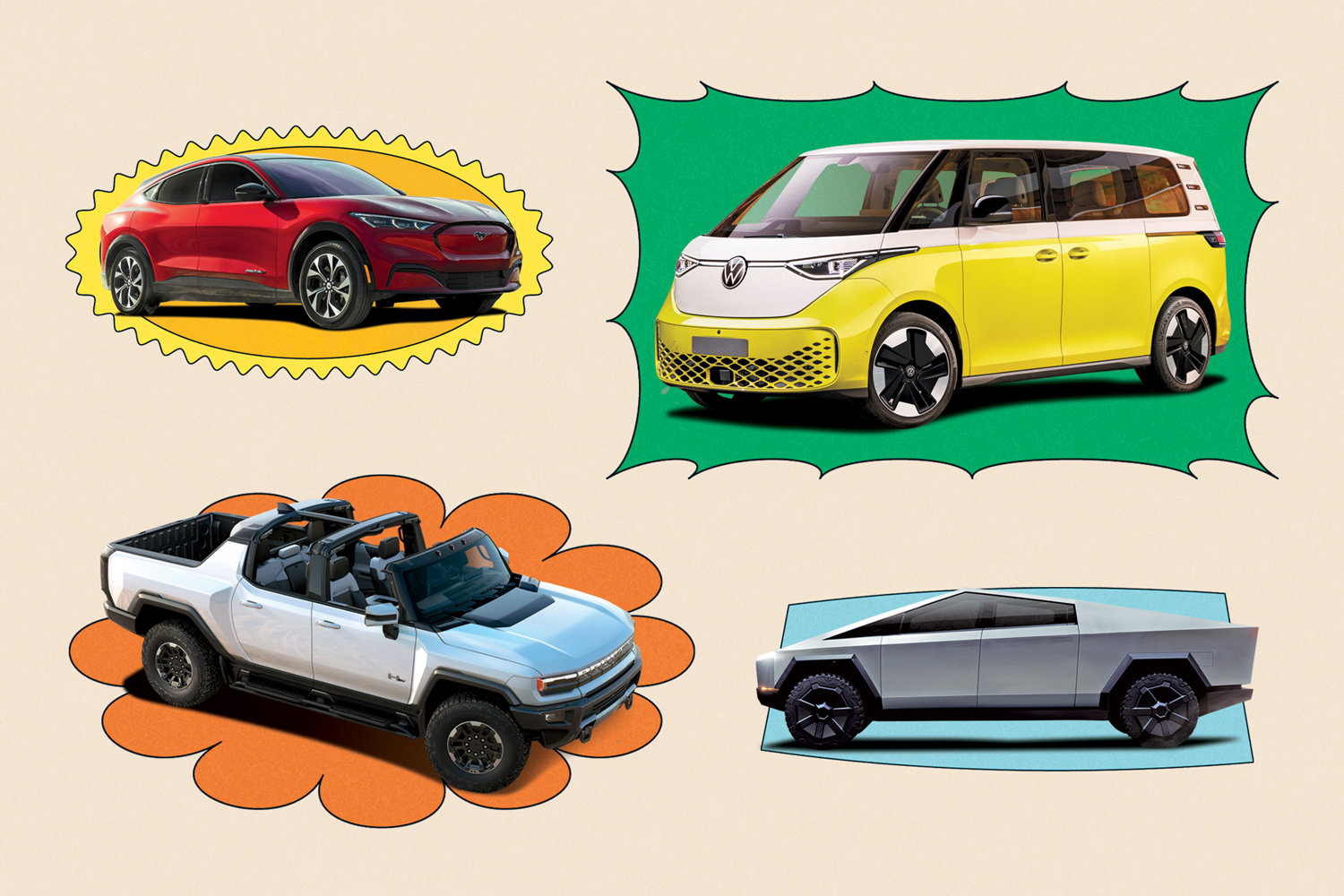 An illustration of best new electric vehicles
