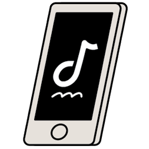 An illustration of a phone with TikTok open