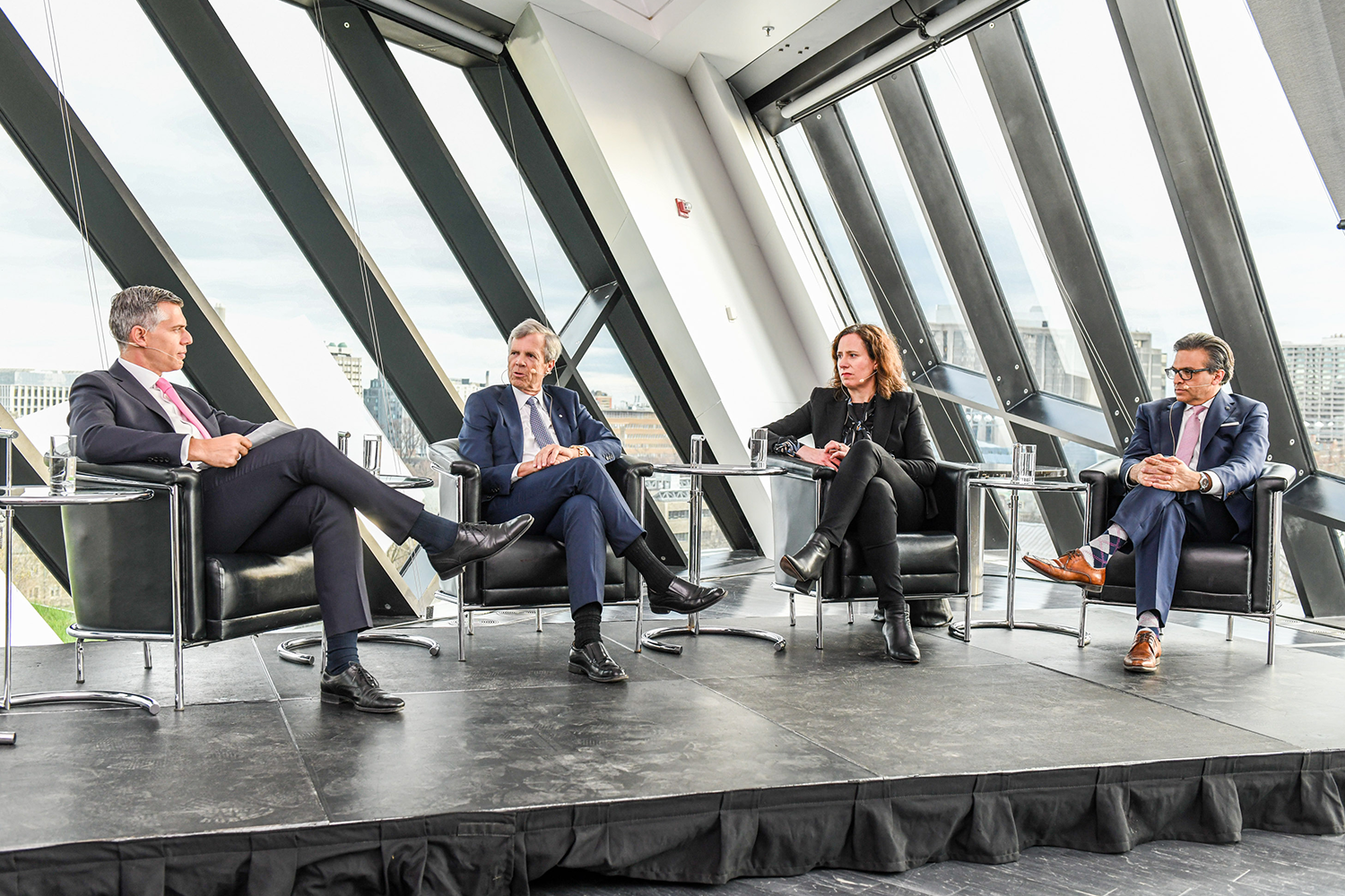 A photo of a panel at a TL x CB Insider event at the ROM