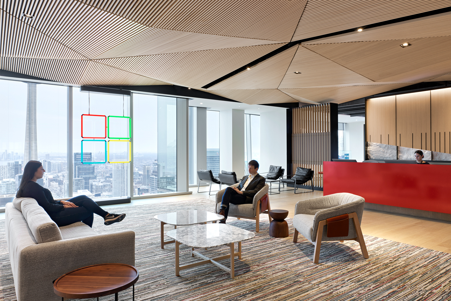 A photo of inside Microsoft Canada's Toronto office