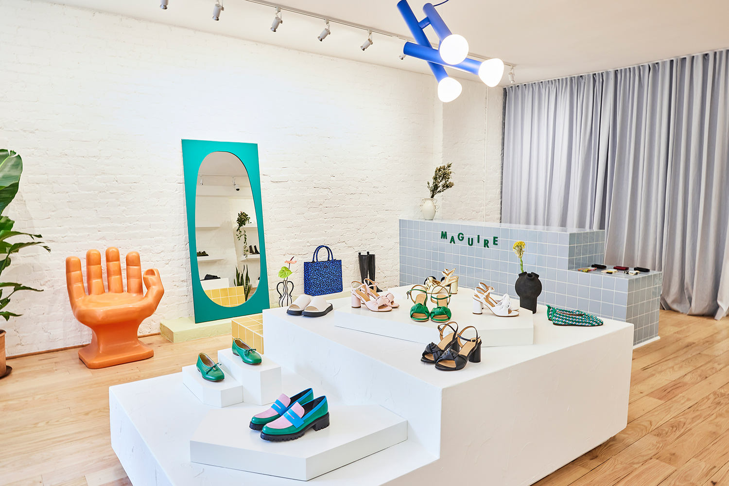 Inside a Maguire shoe store in NYC