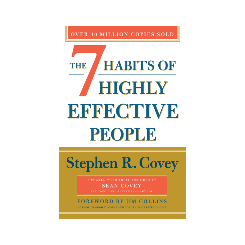 The cover of the book, The 7 Habits of Highly Effective People