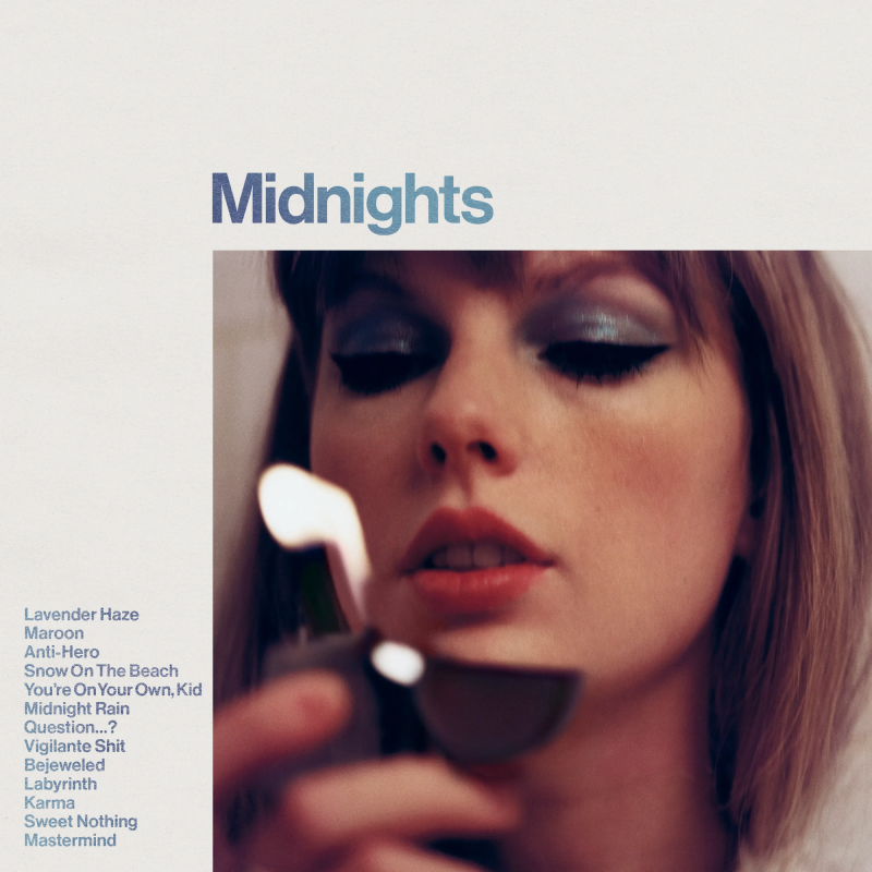 Taylor Swift's Midnights album cover 