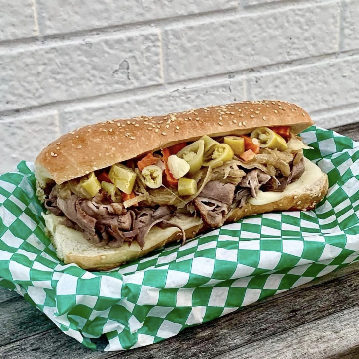 A sandwich from Lambo's Deli in Toronto 