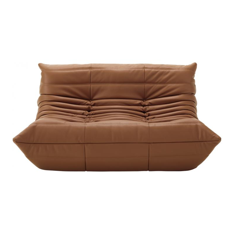 A brown sofa chair by Ligne Roset