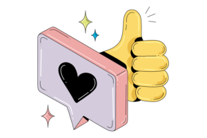 An illustration of a thumbs up