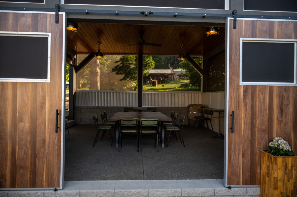 The new addition to Backyard Farm Chef’s Table is the outdoor venue
