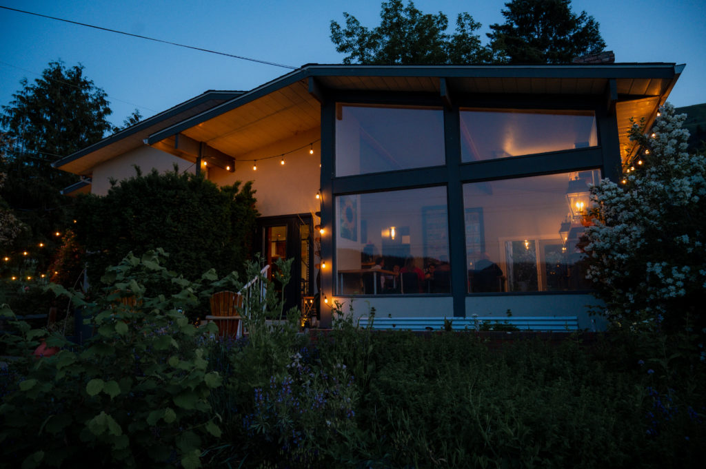 The outside of Backyard Farm Chef’s Table in Okanagan Valley