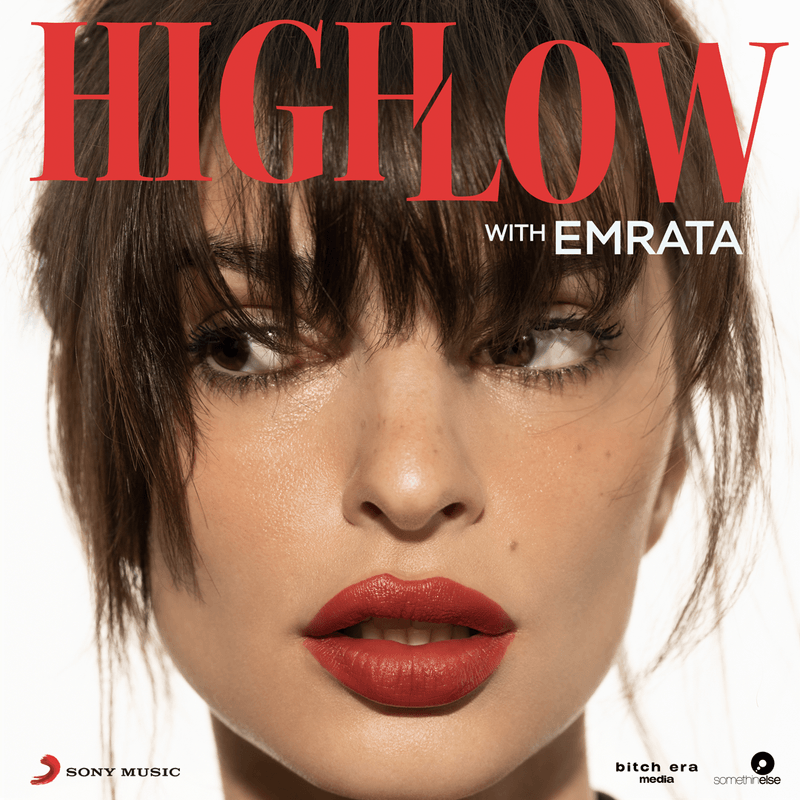 The cover of Em Rata's podcast show, Highlow