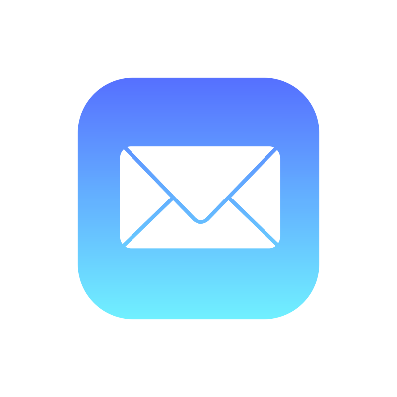 The mail icon for the Apple product