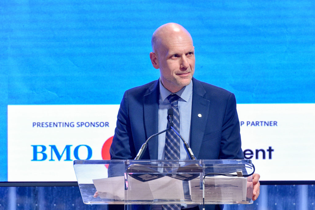 Robin Stewart, chief operating officer of BMO's Canadian commercial banking headquarters, gave the keynote address.